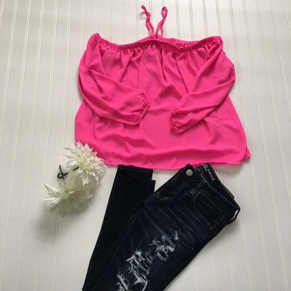 Off shoulder long sleeve blouse - Picture 5 of 8